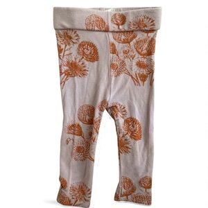 3/$17! Kate Quinn Orange Floral Baby Leggings floral easter clothes